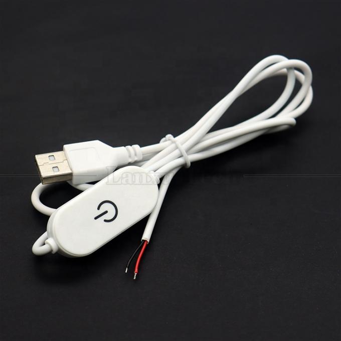 5V Stepless Touch Switch USB для открытия проводов Конец отключения Диммерный кабель для светодиодной световой лампы 0
