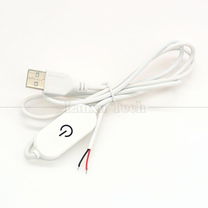 5V Stepless Touch Switch USB для открытия проводов Конец отключения Диммерный кабель для светодиодной световой лампы 5