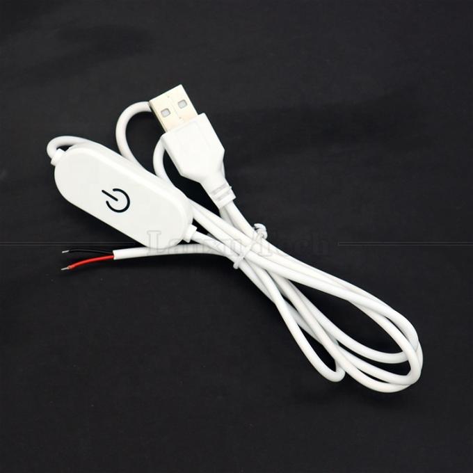 5V Stepless Touch Switch USB для открытия проводов Конец отключения Диммерный кабель для светодиодной световой лампы 4