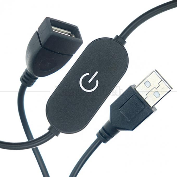 5v Stepless Up Down Touch Controller Dimmer 1m Мужчина на женщину USB включенный и выключенный кабель переключателя для светодиодной лампы 2