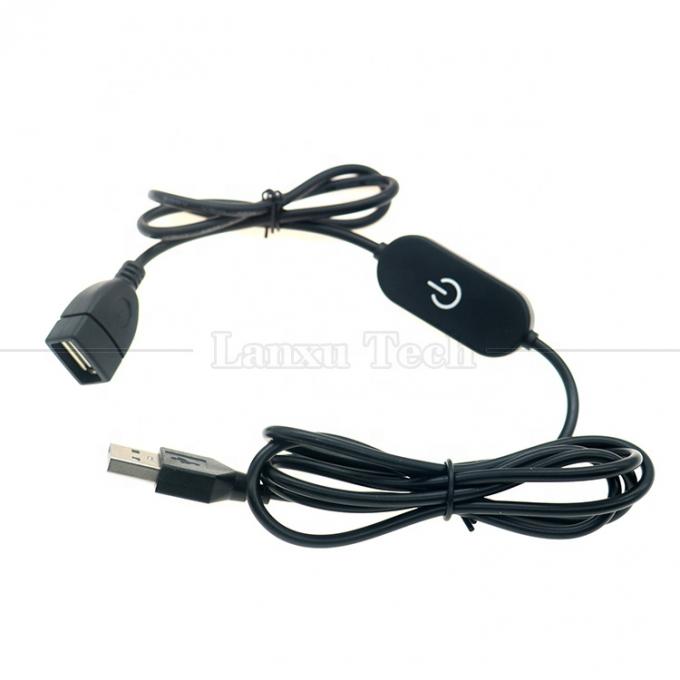 5v Stepless Up Down Touch Controller Dimmer 1m Мужчина на женщину USB включенный и выключенный кабель переключателя для светодиодной лампы 5