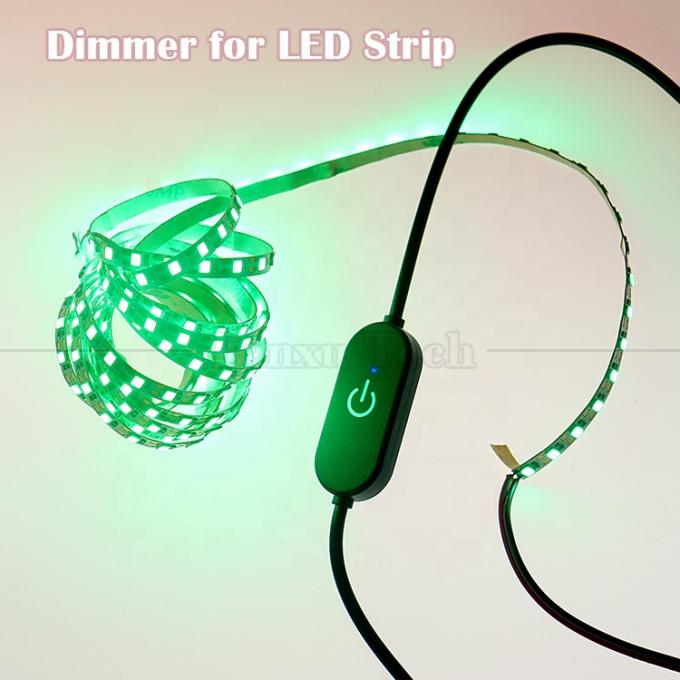 5v Stepless Up Down Touch Controller Dimmer 1m Мужчина на женщину USB включенный и выключенный кабель переключателя для светодиодной лампы 4