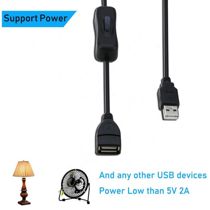 Электричество включено и отключено зарядка данных USB-кабель для компьютера с светодиодными лампами 2