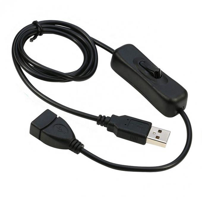 Электричество включено и отключено зарядка данных USB-кабель для компьютера с светодиодными лампами 0