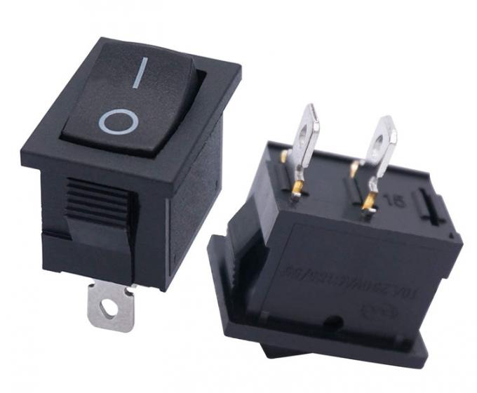 AC 6A/250V 10A/125V Черный 2-принт Положение Включите В Включите Включите электрический переключатель лодки 1
