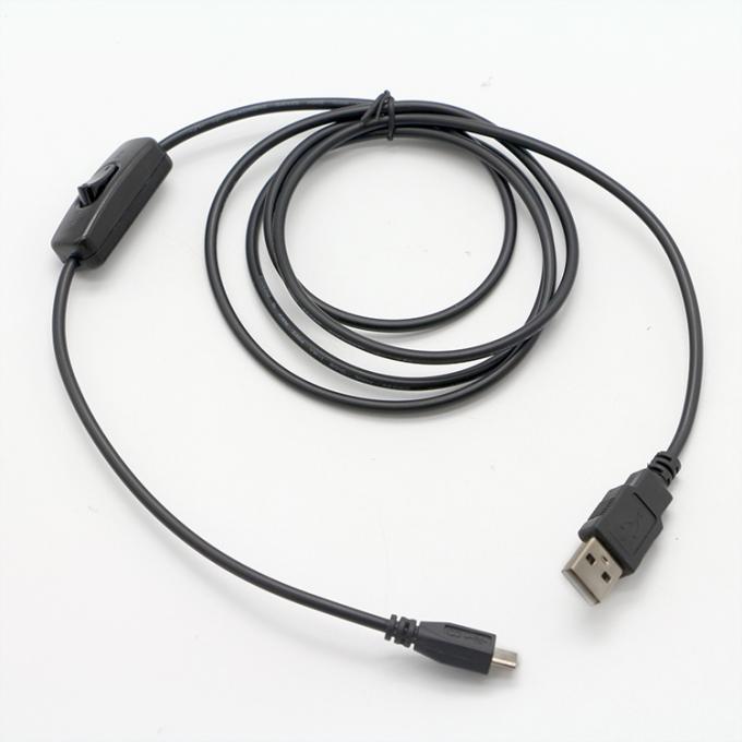 Высококачественный 1M ОТКОННЕННЫЙ контроллер Micro B к USB A расширительный кабель с переключателем для светодиодной лампы 1