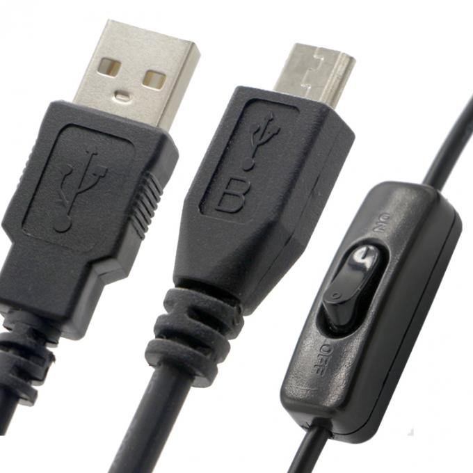 Высококачественный 1M ОТКОННЕННЫЙ контроллер Micro B к USB A расширительный кабель с переключателем для светодиодной лампы 2
