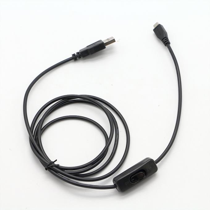 Высококачественный 1M ОТКОННЕННЫЙ контроллер Micro B к USB A расширительный кабель с переключателем для светодиодной лампы 6
