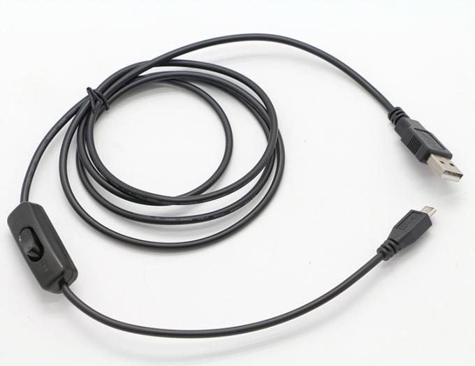 Высококачественный 1M ОТКОННЕННЫЙ контроллер Micro B к USB A расширительный кабель с переключателем для светодиодной лампы 5