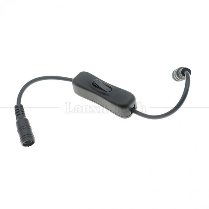 12V 24V мужчина к женщине 5.5x2.1mm DC Джек на выключенный 304 кабель переключателя для светодиодного лампы 6