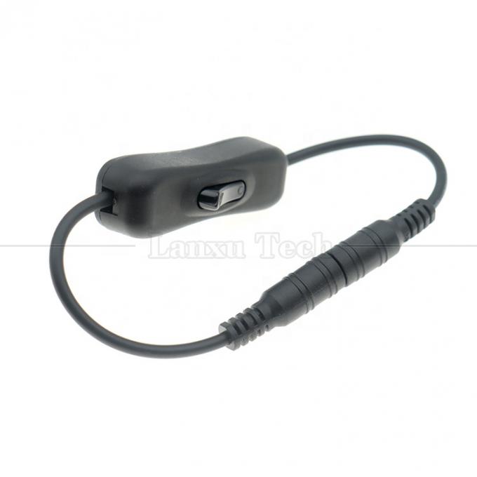 12V 24V мужчина к женщине 5.5x2.1mm DC Джек на выключенный 304 кабель переключателя для светодиодного лампы 5