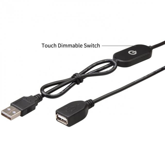 Прикосновение диммер переключатель мужчина на женщину тип USB расширительный кабель для светодиодных светодиодов 2