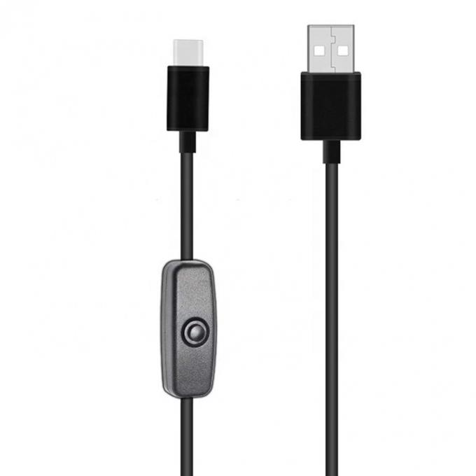 1m 5V 3A USB Type C кабель с переключателем ОТ для Raspberry Pi 3