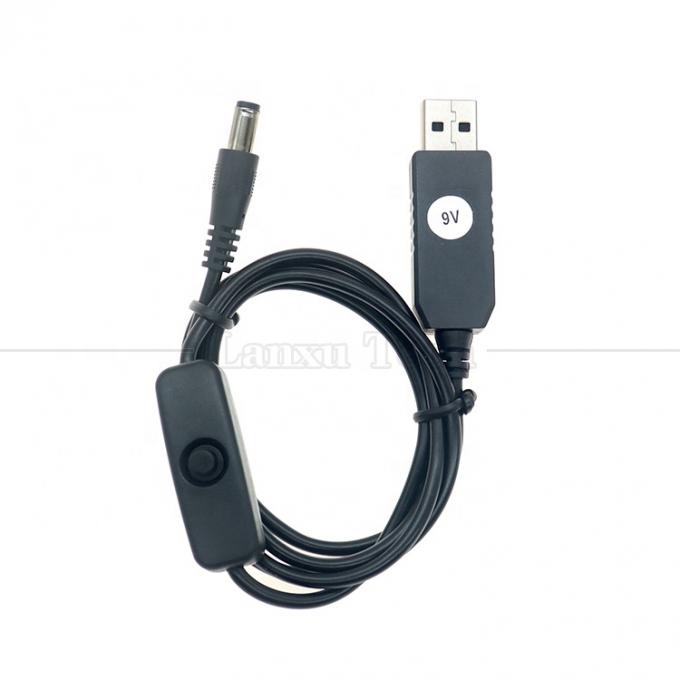 Высококачественный бустер 5V USB до 12V 9V DC 5,5x2,1 мм Баррельный зарядный аппарат Jack Power Charger ON OFF кабель с переключателем для маршрутизатора вентилятора светодиодной ленты 5