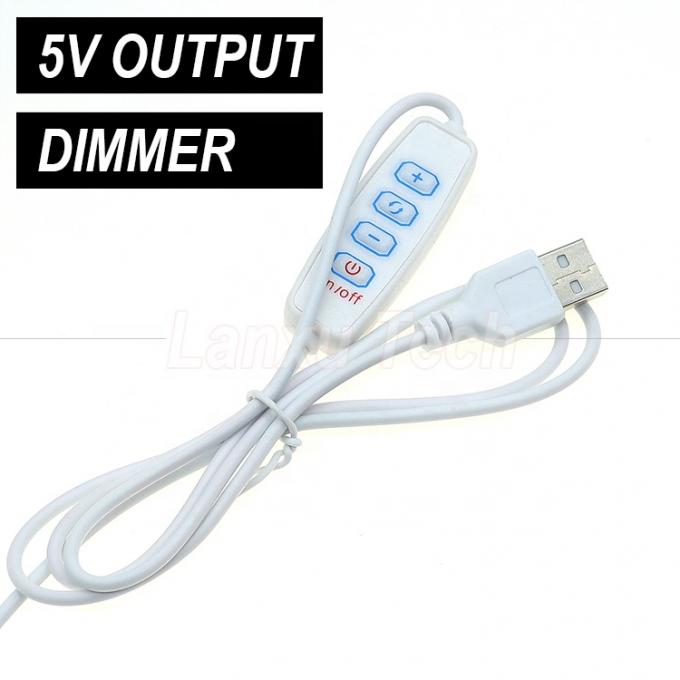 Выход 5V Stepless Dimming ON OFF Switch USB Dimmer Cable для светодиодной световой лампы 2