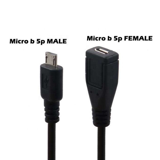 Зарядка мужского на женского пола с помощью микро-USB-кабеля с переключателем 1