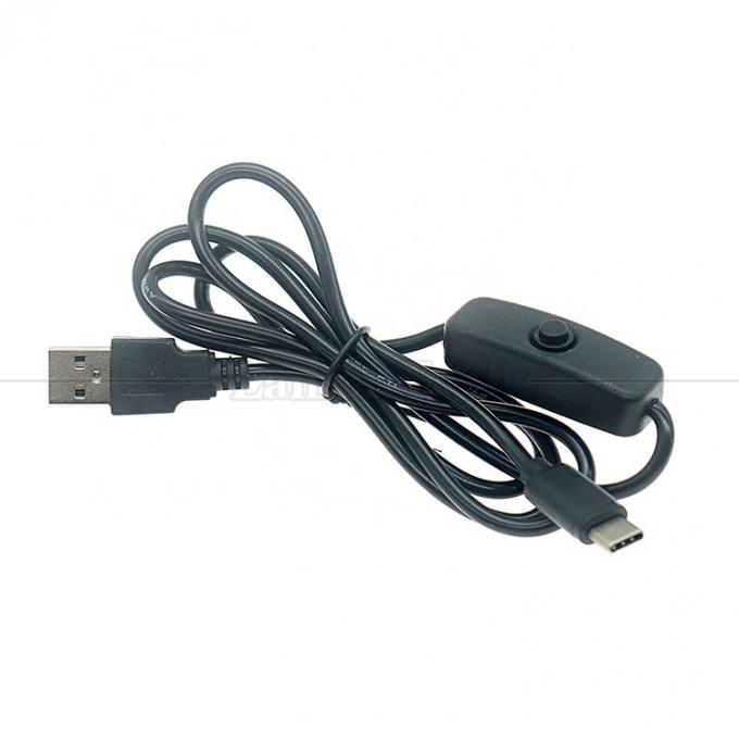 5В USB мужской на тип C USB переключатель питания на выключенном кабеле для светодиодной ленты Raspberry Pi 5