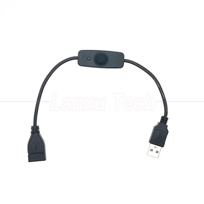 USB Type C Мужчина к женщине на отключенном Силиконовом крышке переключателя расширения кабеля для лампы вентилятора Raspberry Pi 4