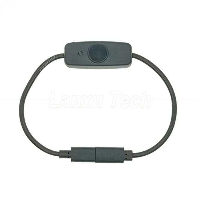 USB Type C Мужчина к женщине на отключенном Силиконовом крышке переключателя расширения кабеля для лампы вентилятора Raspberry Pi 1