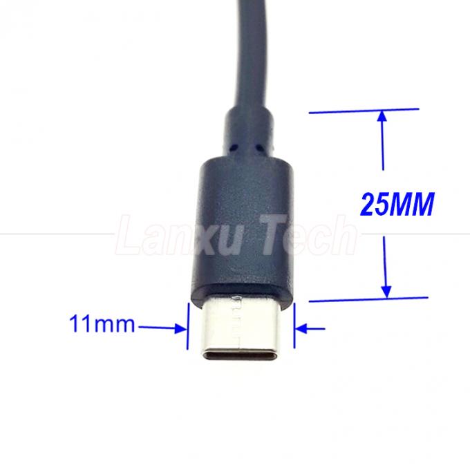 USB Type C Мужчина к женщине на отключенном Силиконовом крышке переключателя расширения кабеля для лампы вентилятора Raspberry Pi 2