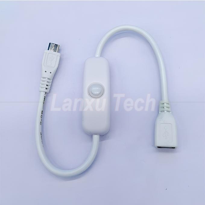 USB Micro B Мужчина к женщине расширение на выключенный кнопка 501 кабель переключателя 1
