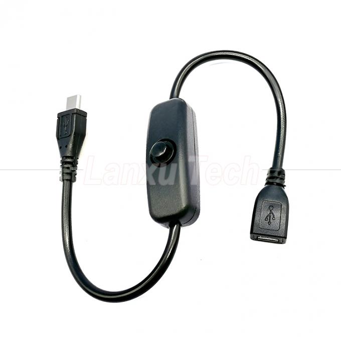 USB Micro B Мужчина к женщине расширение на выключенный кнопка 501 кабель переключателя 0