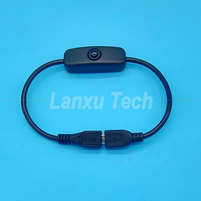USB Micro B Мужчина к женщине расширение на выключенный кнопка 501 кабель переключателя 6
