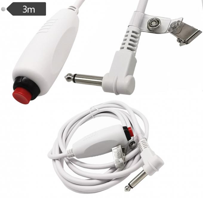 Custom 6.35 Single Button Switch Line Emergency Call Button Nurse Call Cable with Clip for Nurse Station Система вызова медсестер с одной кнопкой 1