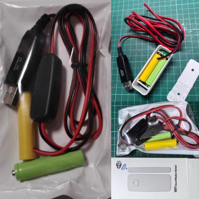 1.5v 3v 4.5v 6v LR6 AA LR03 AAA Удаление батареи Заменить USB переключатель ON OFF кабель зарядного устройства для светодиодного света электронные игрушки 6