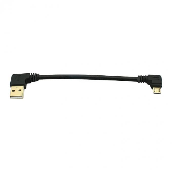 Угол USB в L-образный левый угол 90 градусов Micro V8 расширение кабеля для зарядки данных 5