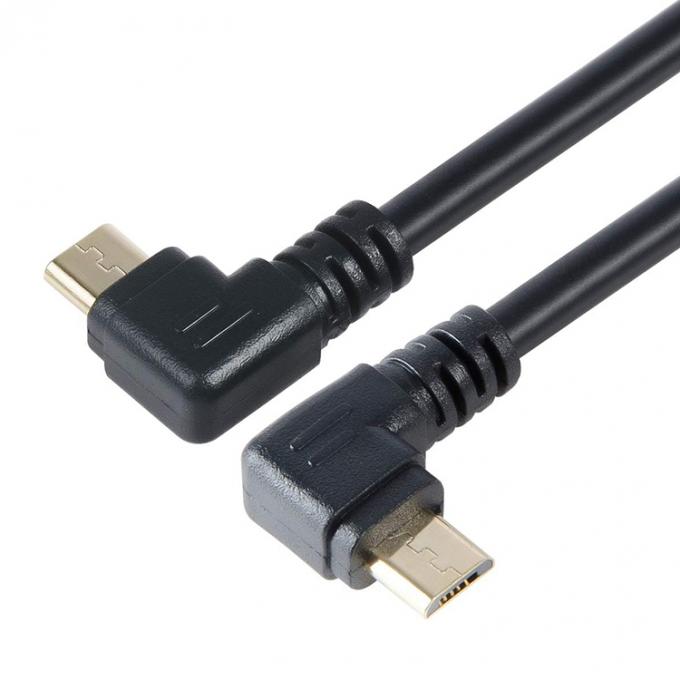 Угол USB в L-образный левый угол 90 градусов Micro V8 расширение кабеля для зарядки данных 3