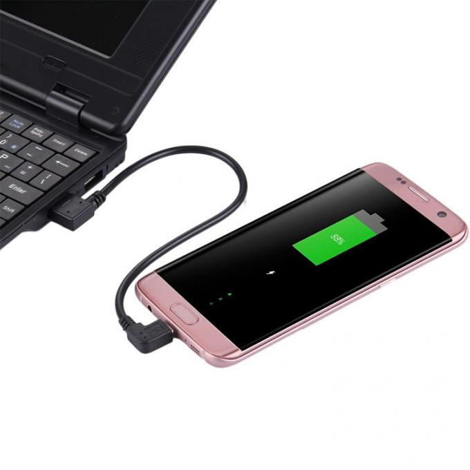 Угол USB в L-образный левый угол 90 градусов Micro V8 расширение кабеля для зарядки данных 7