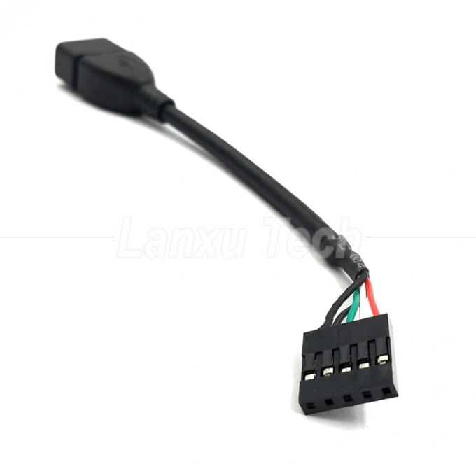 Настройка USB 2.0 типа А женского разъема с заголовком на 5 штифтов соединителя Dupont Wire Motherboard 1