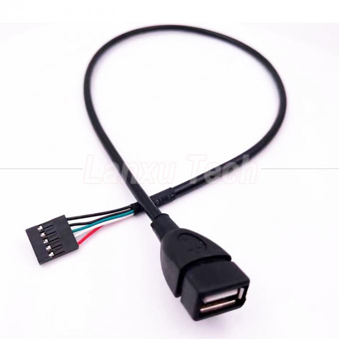 Настройка USB 2.0 типа А женского разъема с заголовком на 5 штифтов соединителя Dupont Wire Motherboard 4