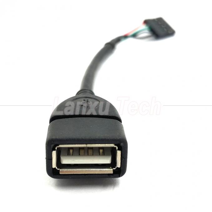 Настройка USB 2.0 типа А женского разъема с заголовком на 5 штифтов соединителя Dupont Wire Motherboard 2