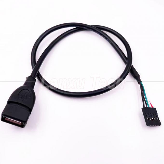 Настройка USB 2.0 типа А женского разъема с заголовком на 5 штифтов соединителя Dupont Wire Motherboard 3