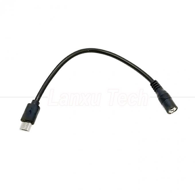 Micro USB Мужчина на DC 3,5x1,35 мм Женщина Джек Расширение кабеля питания для вентиляторов светодиодные ленты 5