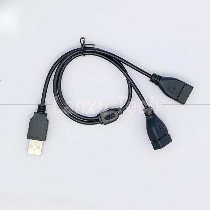 USB 2.0 Мужчина на 2 Двойной USB Женщина Джек Y Splitter Hub Электрический кабель Расширение кабеля адаптера 2