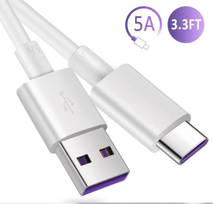 Высокое качество 1M 2M 5A быстрая зарядка USB на тип C кабель для зарядки данных для Huawei Android Phone 1