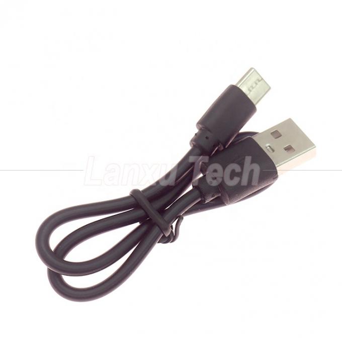 Краткая быстрая зарядка только 1A 2A USB к зарядному кабелю типа C для вентилятора энергобанка 0