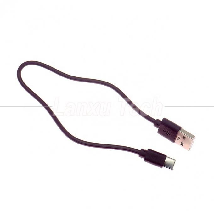 Краткая быстрая зарядка только 1A 2A USB к зарядному кабелю типа C для вентилятора энергобанка 4