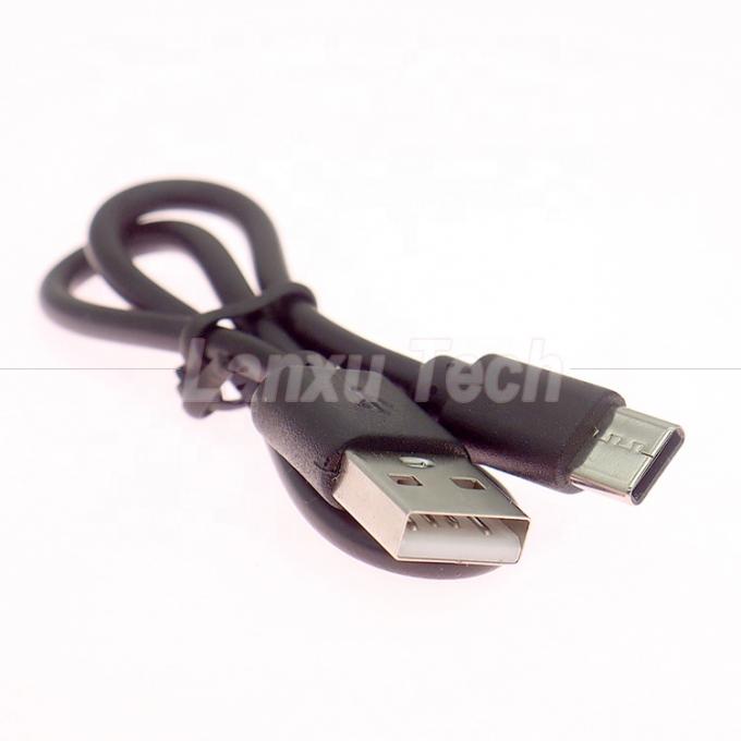 Краткая быстрая зарядка только 1A 2A USB к зарядному кабелю типа C для вентилятора энергобанка 1