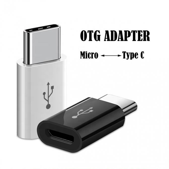 Высоко совместимый преобразователь адаптера зарядки Micro B от женского типа к OTG типа C 2
