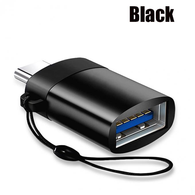 Портативный мини шнуровой металлический корпус OTG типа C 3.1 Мужчина на USB 3.0 Женщина адаптер 5