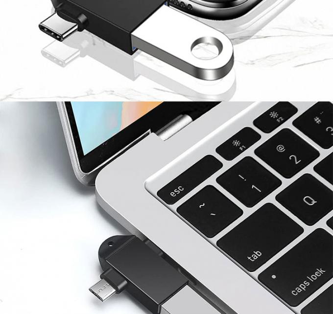 2 в 1 USB3.0 в Micro B Type C USB конвертер OTG адаптер для Android телефона U Дисковая мышь 3