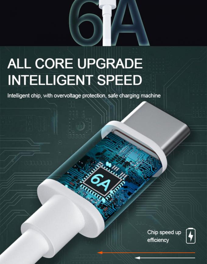 Сверхбыстрая зарядка 6А тип C USB кабель для зарядки данных для мобильного телефона 4