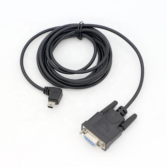 90 градусов правого угла мини-B USB на женский DB9 RS232 серийный кабель 5