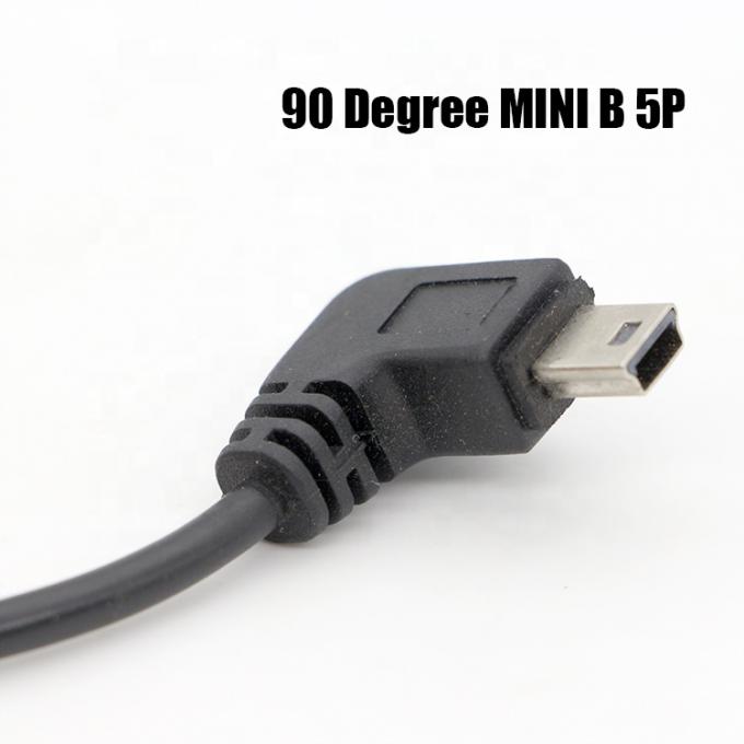 90 градусов правого угла мини-B USB на женский DB9 RS232 серийный кабель 3