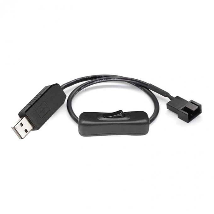 12В Step UP Boost USB на 3pin 4pin PWM PC Вентилятор Включенный отключенный кабель адаптера питания 0