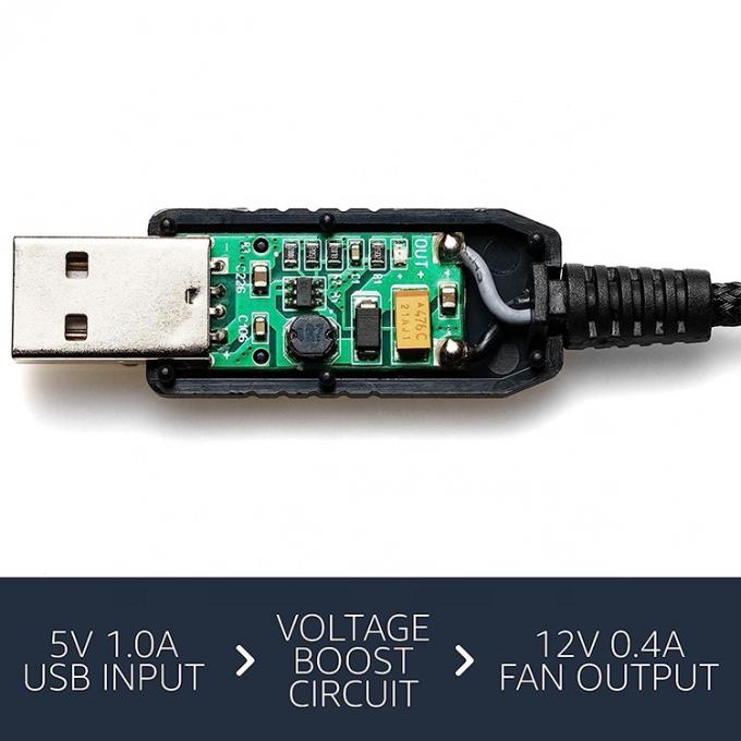 12В Step UP Boost USB на 3pin 4pin PWM PC Вентилятор Включенный отключенный кабель адаптера питания 1